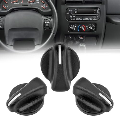 KARPAL Heater Air Conditioner Climate Control Knob Switch Compatible with 1999-2006 Jeep Wrangler/1999-2003 Dodge Ram Van (Pack of 3) - Image 2