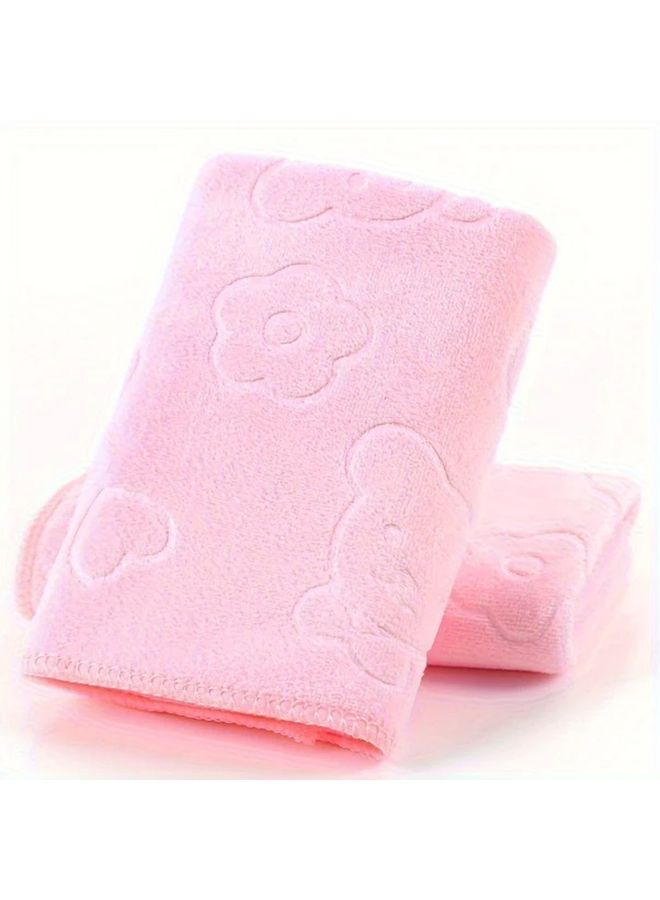 Blue Durable Solid Color Hand Towel Soft Quick Drying Absorbent Face Towel For Home Bathroom Daily Use - Image 4