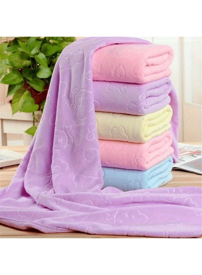 Blue Durable Solid Color Hand Towel Soft Quick Drying Absorbent Face Towel For Home Bathroom Daily Use - Image 2