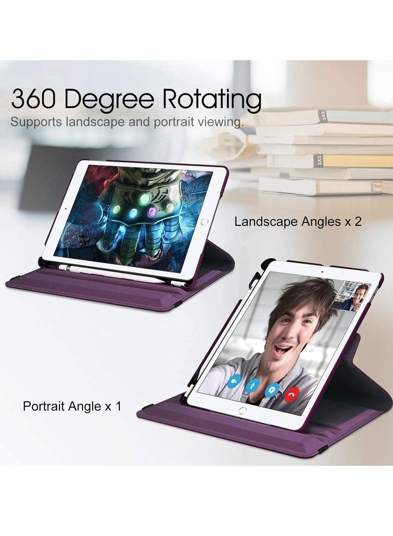 حافظة ذكية لجهاز iPad Air، حامل يدور 360 درجة، [وضع السكون/التنشيط التلقائي]، حافظة ذكية من الجلد لجهاز iPad Air من الجيل الثاني/الثالث/الرابع، غطاء رفيع وخفيف الوزن، - Image 4