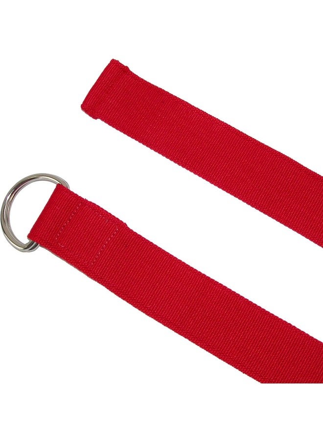 CTM Canvas Web Belt with D Ring Buckle, Black - Image 5