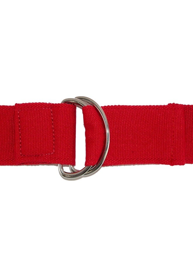 CTM Canvas Web Belt with D Ring Buckle, Black - Image 3