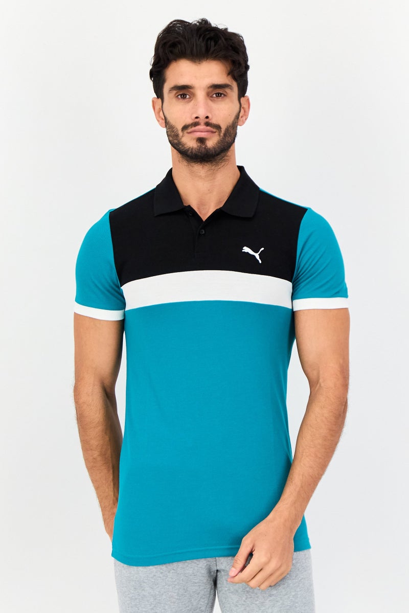 PUMA Men Slim Fit Short Sleeves Outdoor Polo Shirt, Multicolor - Image 1