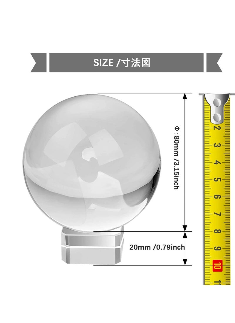 SYOSI Photograph Crystal Ball with Stand, Decorative and Photography Accessory,Gifts new Artificial Crystal Balls For Home Wedding Decoration Crystal Prop for Photography Decoration  - Image 4