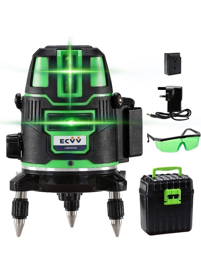 ECVV Laser Level 3 Lines Green Light Professional Cross Marking Meter Self-Leveling Horizontal Vertical Laser Ruler Spirit Level 3 Lines - Image 2