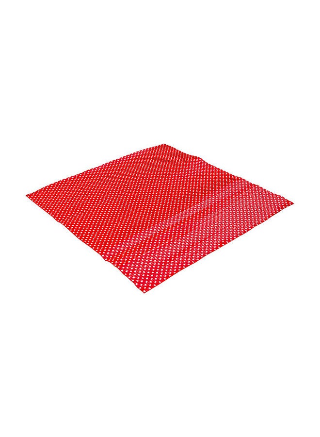 Restaurantware لفائف الطعام من الألمنيوم المموج 12" × 12" وسادة سلة القلي: مثالية لتناول الطعام في المطاعم، والمخابز، وشاحنات الطعام - لفائف السندويشات بنقاط حمراء - 500 قطعة - Image 4