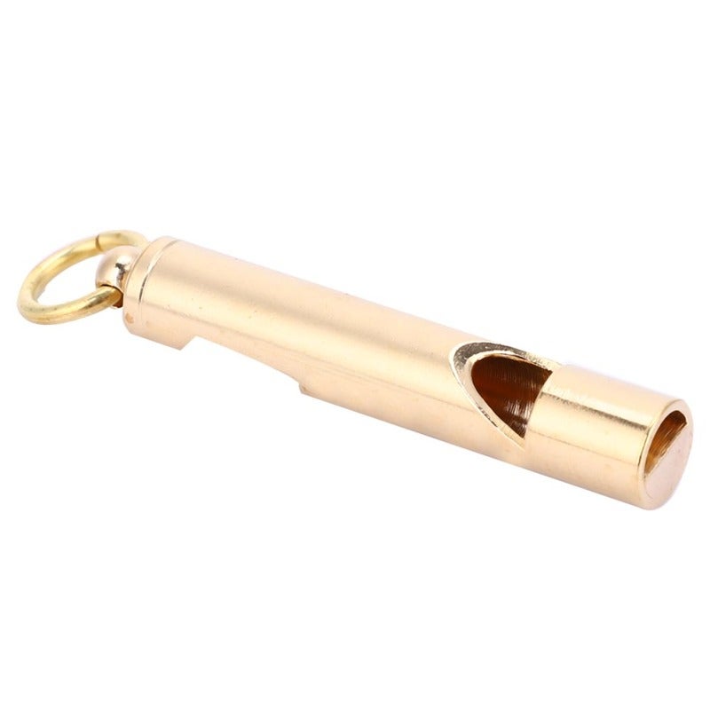 Outdoor Survival Tool: Brass Whistle With Copper Rings - Anti-Scratch Anti-Oxidation Portable Edc Keychain Pendant Bottle Opener for Outdoor Survival, Edc Collection Enthusiasts - Image 4