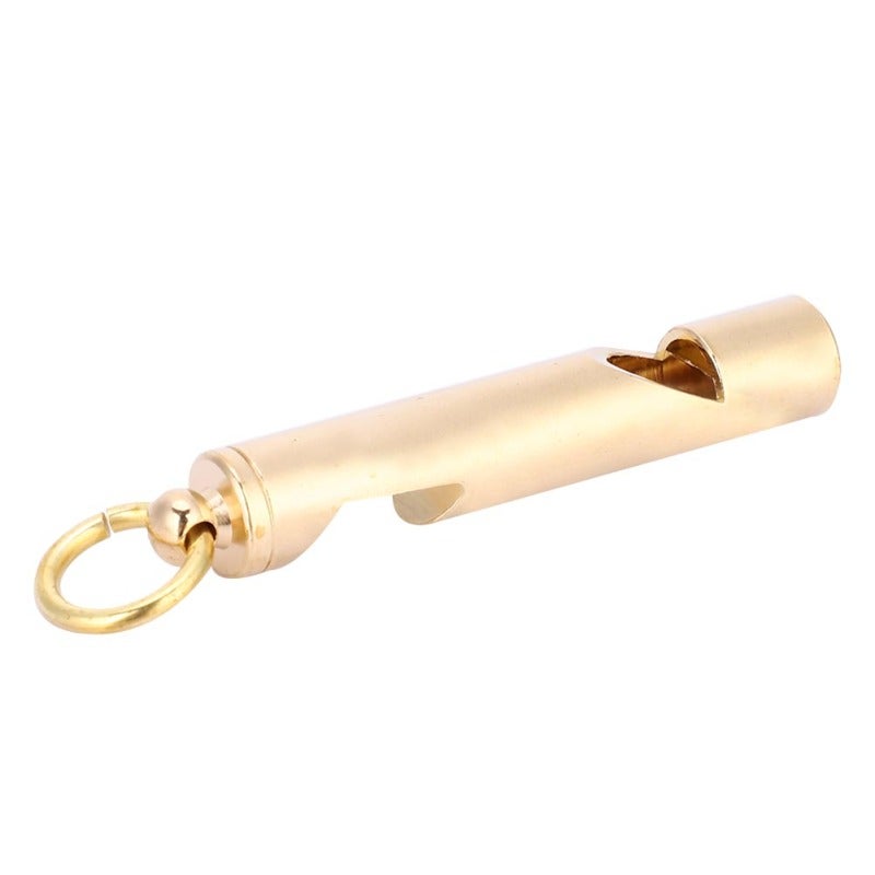 Outdoor Survival Tool: Brass Whistle With Copper Rings - Anti-Scratch Anti-Oxidation Portable Edc Keychain Pendant Bottle Opener for Outdoor Survival, Edc Collection Enthusiasts - Image 5
