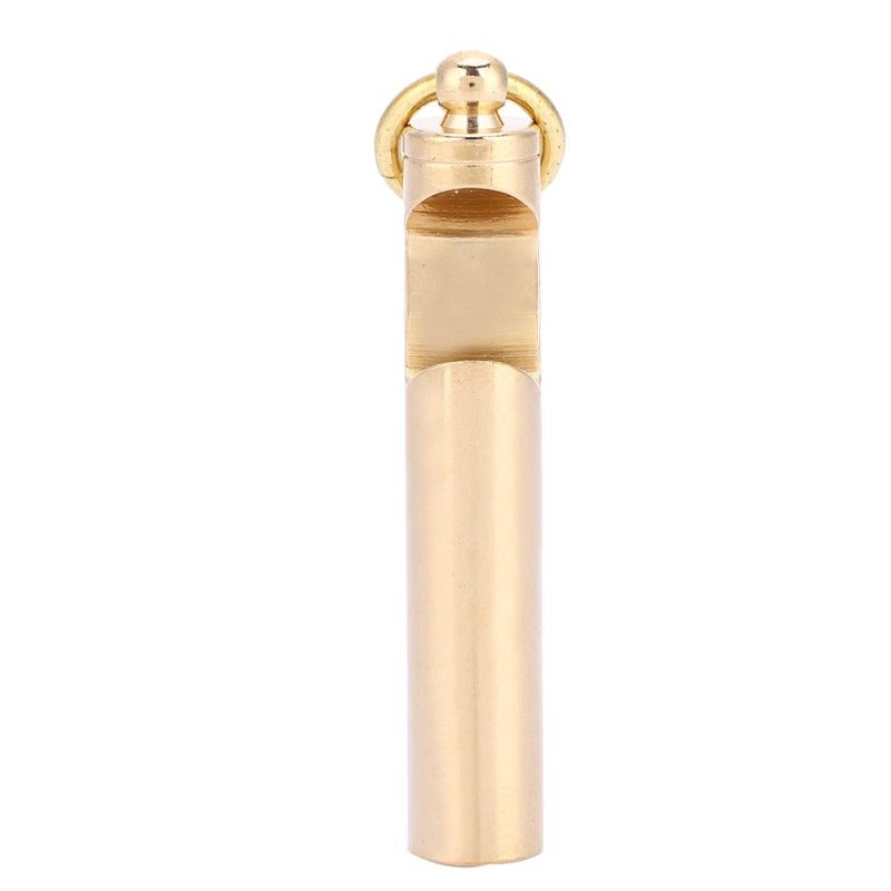 Outdoor Survival Tool: Brass Whistle With Copper Rings - Anti-Scratch Anti-Oxidation Portable Edc Keychain Pendant Bottle Opener for Outdoor Survival, Edc Collection Enthusiasts - Image 3