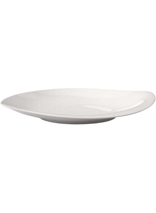 Villeroy & Boch New Cottage Special Serve and Salad Shallow Bowl, 34 cm, Premium Porcelain, White  - Image 1