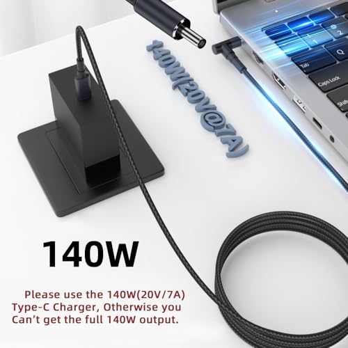 NFHK Type C USB-C Input to 20V DC 5.5 * 2.1mm Output Power 100W 135W 140W 65W PD Charge Cable for Laptop - Image 3