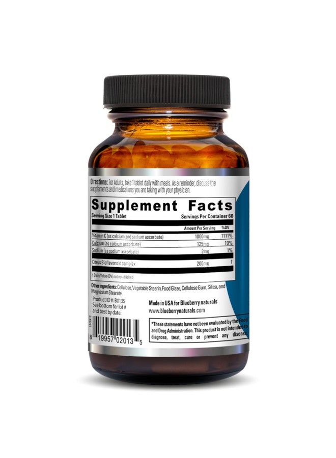 blueberry NATURALS Buffered Quick C 1000 Mg Tablets 60'S B0135 - Image 2