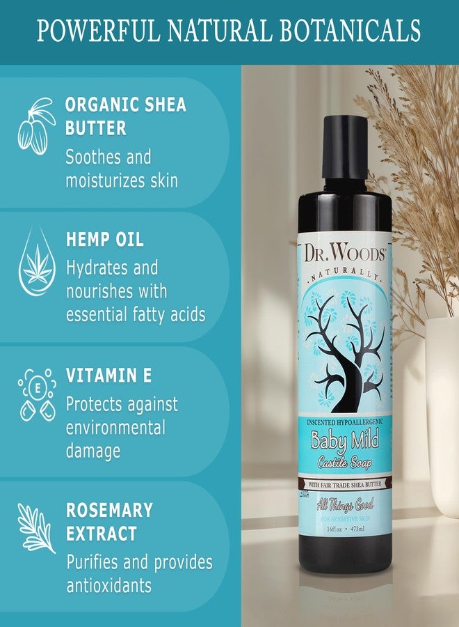 Dr. Woods Dr.woods Shea Vision Baby Mild Castile Soap - 16 Oz - Image 3