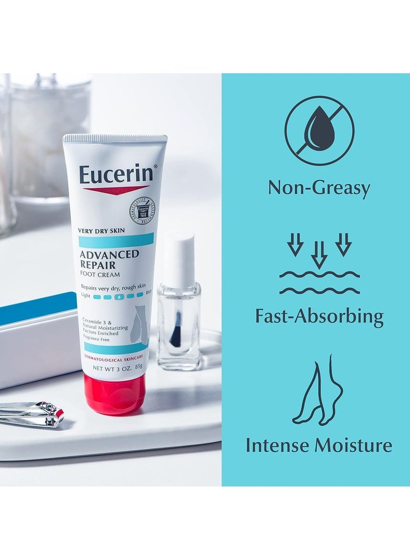 Eucerin Advanced Repair Foot Creme For Dry Skin -85g - Image 2