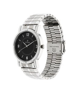 TITAN Titan Quartz Analog Black Dial Stainless Steel Strap Watch for Men  - Image 2