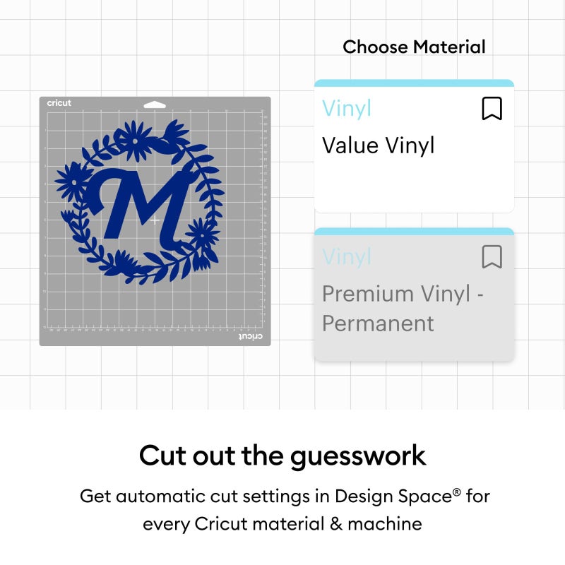 Cricut Value Permanent Vinyl, Matte Blue (12in x 10ft Roll) - Image 4