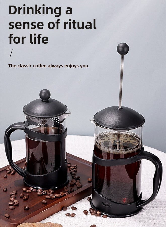 Haidue 800ml Ground Coffee FY04 French Press Coffee and Tea Maker - Image 2