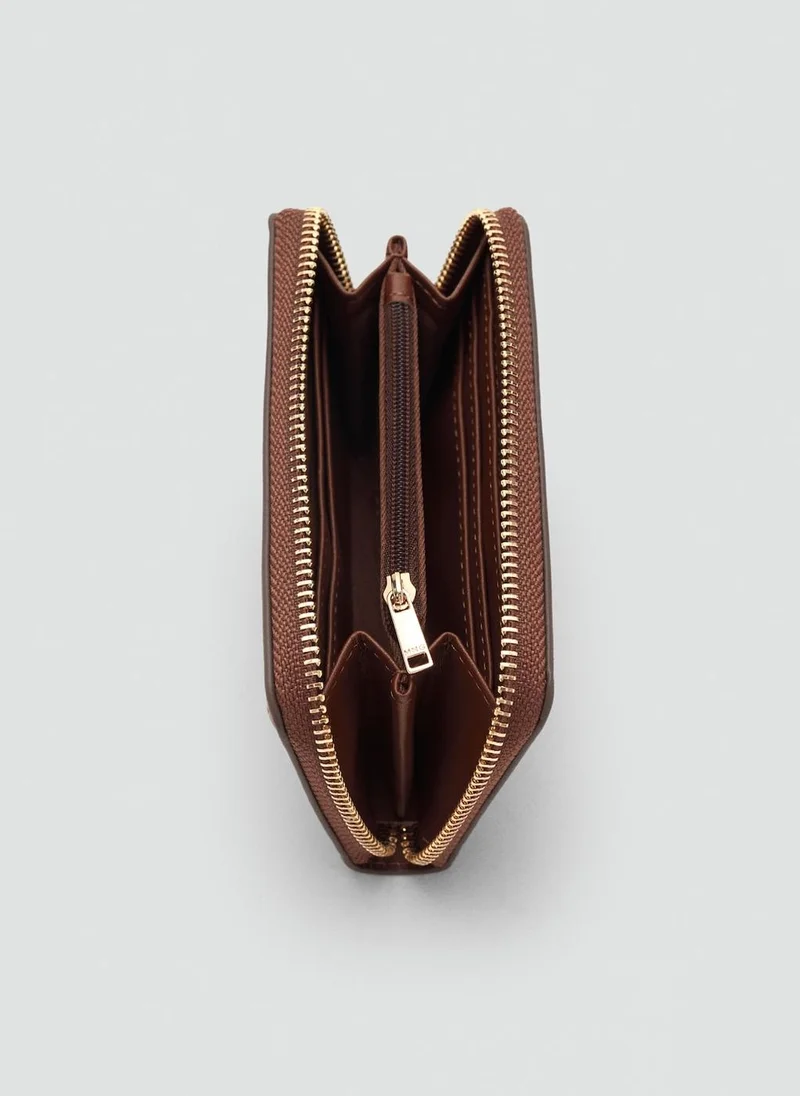 MANGO Small canvas wallet with logoCurrent price [AED 99.00]