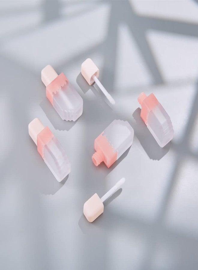 Lasenersm 4 Count Pink Ice Cream Shaped Lip Gloss Tubes, 5 ml Reusable Refillable Lip Gloss Containers - Image 5