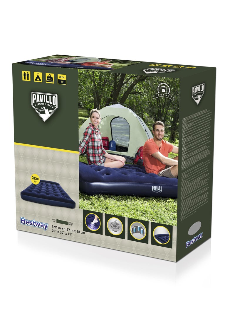 Bestway - Easy Inflate Flocked Air Bed/Double 191X137X22Cm -26-67225 - Image 1