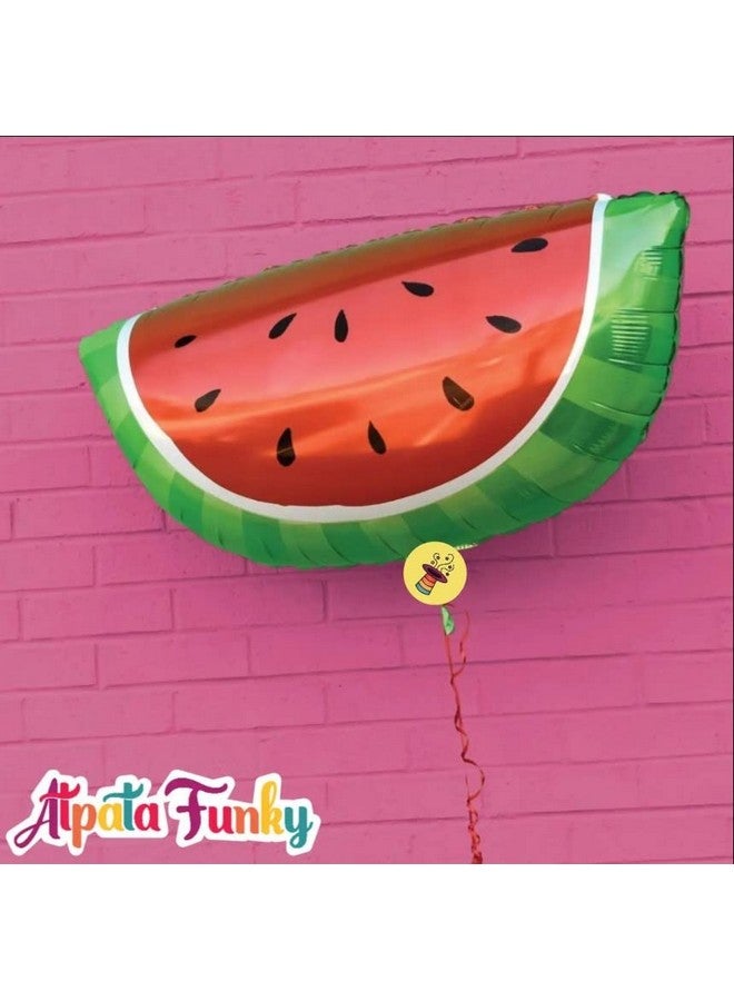Atpata Funky Fruit Theme Foil Balloon Combos (Watermelon) Multicolour - Image 4