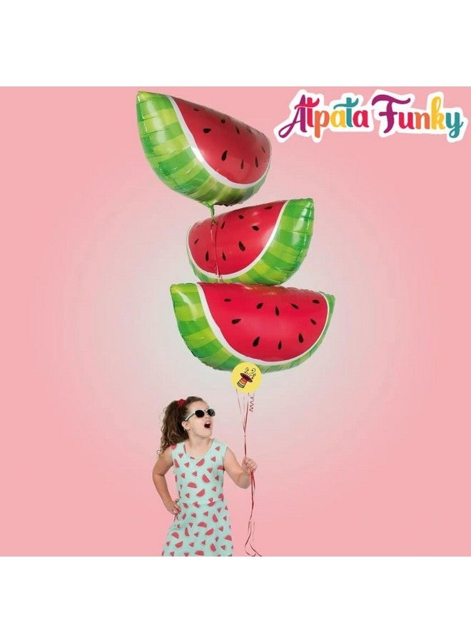 Atpata Funky Fruit Theme Foil Balloon Combos (Watermelon) Multicolour - Image 2