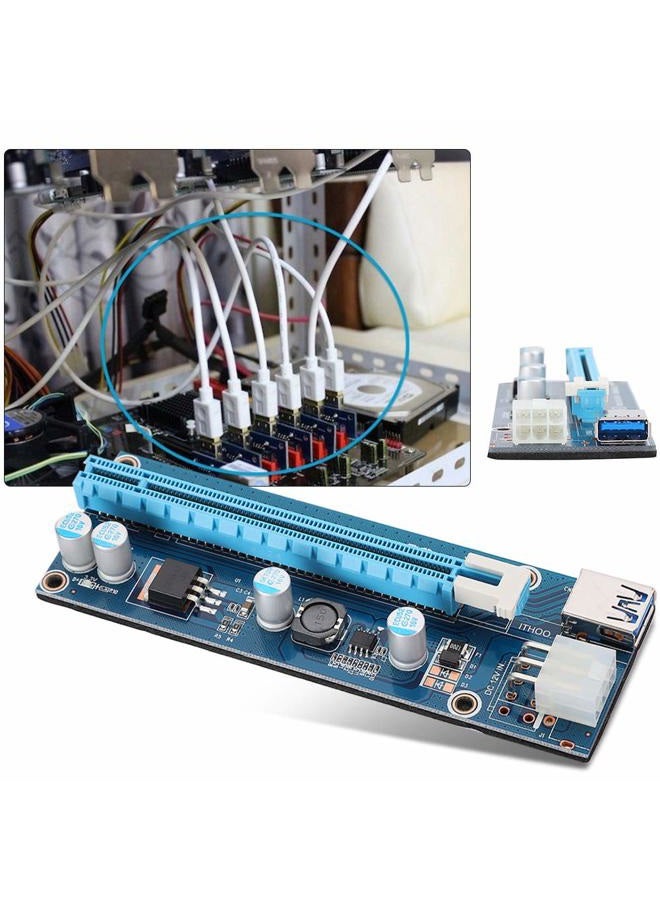 Richer-R Pci-e Express Extender,Mini PCI-E to PCI Express16x Extender Riser Adapter with SATA Power Cord for Video Card Mining - Image 4
