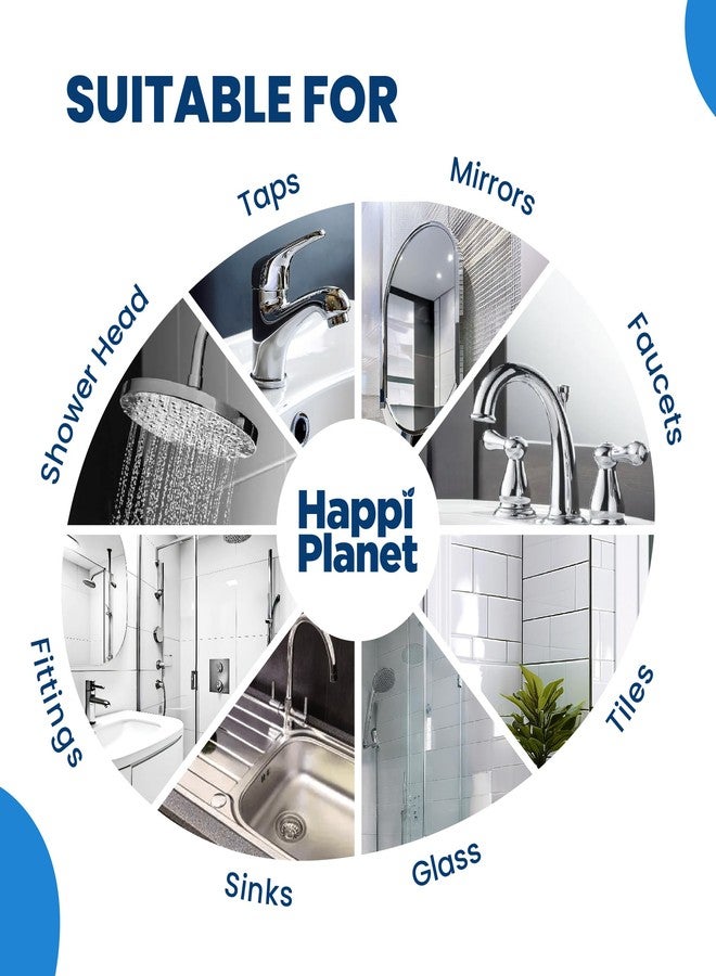 Happi Planet | Tap Cleaner & Limescale Remover | India’s 1st Foaming Formulation for Reduced Scrubbing Effort | 500ml X 2 | All Purpose Cleaner - Suitable for Bathroom, Tap, Shower, Tiles, Mirrors - Image 3