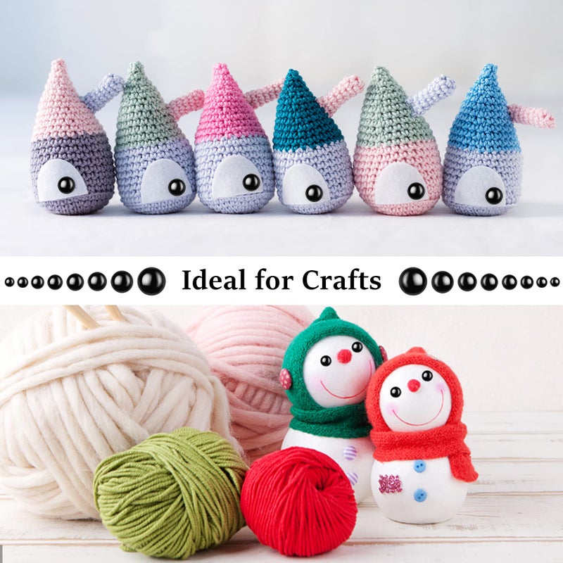KIGEAPUEL 80pcs Large Safety Eyes for Amigurumi Eye for Stuffed Animals Craft Crochet Dolls Eyes for DIY Puppets Bear Crafts Animals Amigurumi Making Supplies - Image 5
