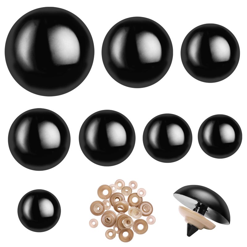 KIGEAPUEL 80pcs Large Safety Eyes for Amigurumi Eye for Stuffed Animals Craft Crochet Dolls Eyes for DIY Puppets Bear Crafts Animals Amigurumi Making Supplies - Image 1