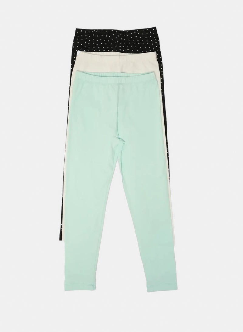 Carina Pack of 3 Girly Long Leggings - Image 1