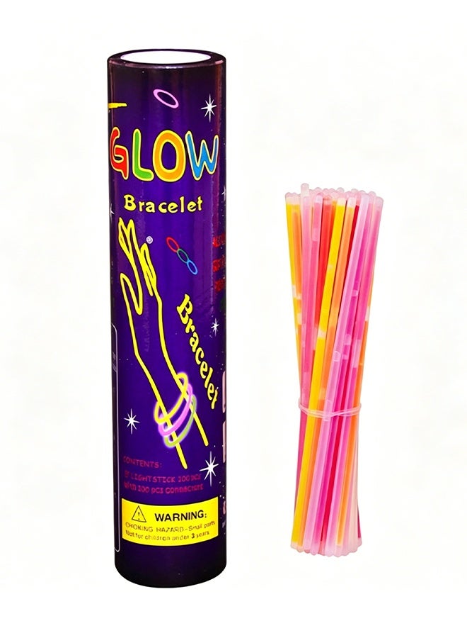 Glow 50 PCS Glow Sticks Bulk Party Pack, Neon Glow in the Dark Party Supplies, Glowsticks with Connectors Bracelets & Necklaces, Light up Favors for Kids, Adults, Birthdays, Parties, Decorations - Image 2