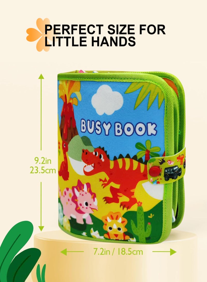 أوربازار كتاب مونتيسوري المزدحم للأطفال الصغار من عمر 1 إلى 3 سنوات، كتاب هادئ عن رحلات الطائرات/الطرق البرية للأطفال، أنشطة تعليمية لمرحلة ما قبل المدرسة لتطوير المهارات الحركية الدقيقة، ألعاب تعليمية حسية للسفر للأولاد والبنات، هدايا - Image 2