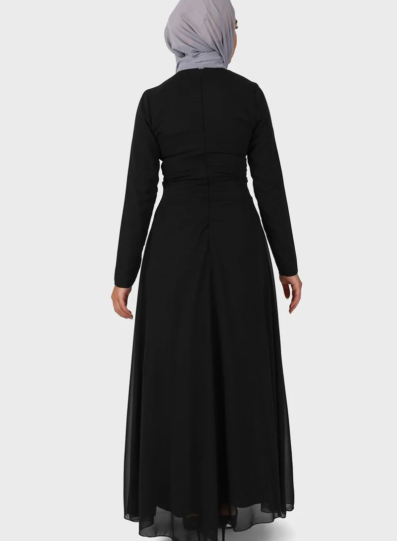 Tavin by Modanisa Embellished Flared Dress