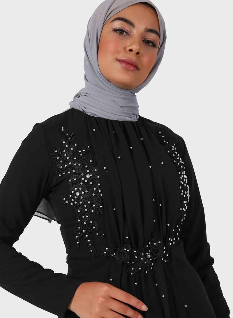 Tavin by Modanisa Embellished Flared Dress