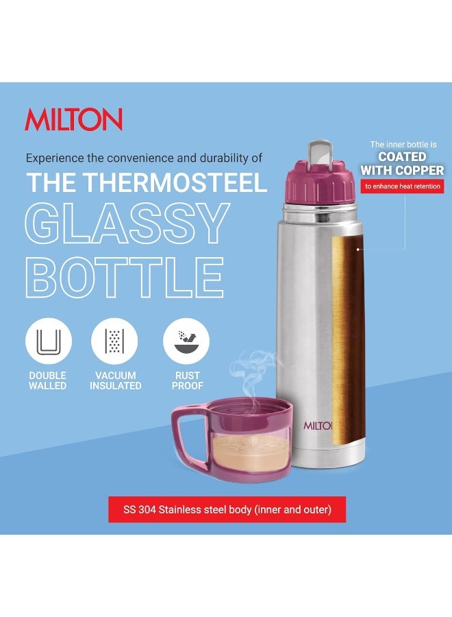 Milton MILTON Glassy Vacuum Flasks - Pink, 750ml - Image 3