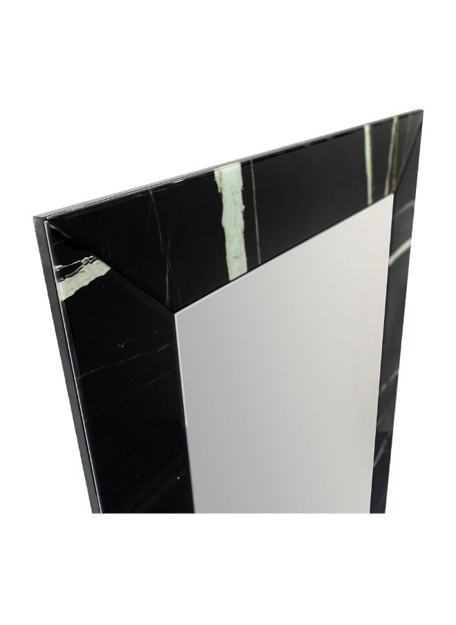 DANUBE HOME - Alisent Console Table With Mirror Modern Entryway Table Stylish Console For Living Room Durable Design With Reflective Mirror Elegant Home DÃ©cor Accent - Brown And Black - Image 1