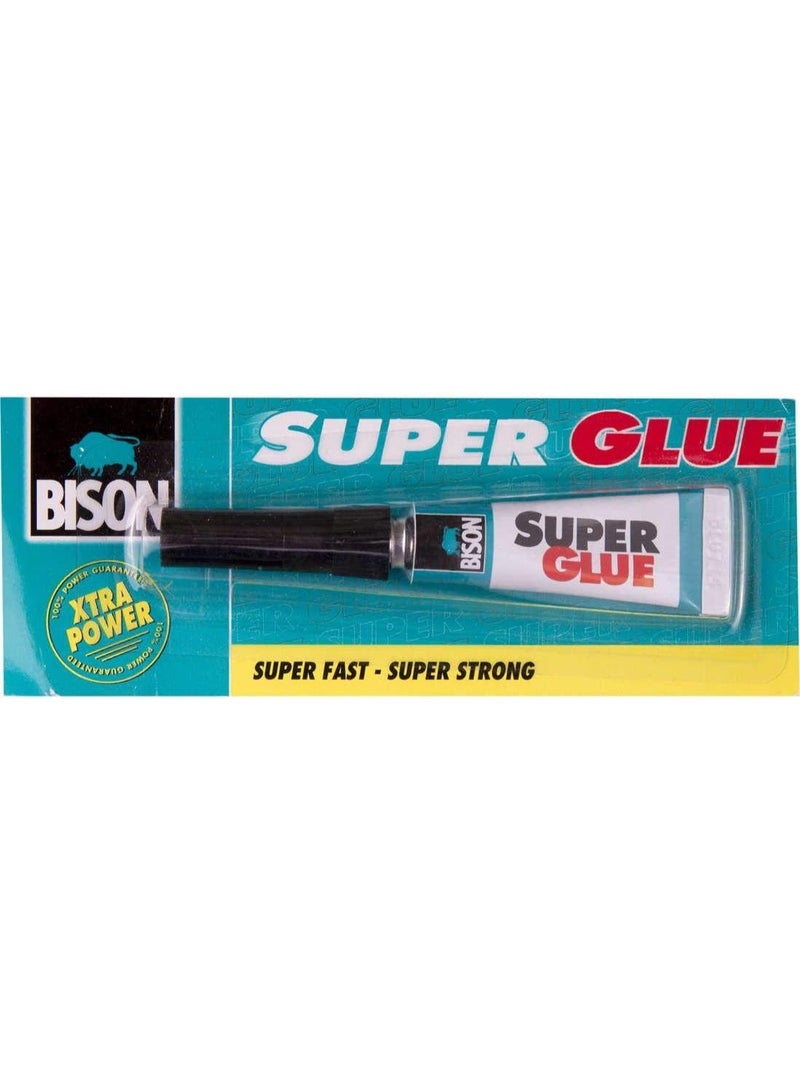 Bison Super Glue 2g – Instant Strong Adhesive for Plastics, Metal, Wood, Ceramic & More - Image 1