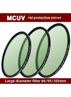 SLR Camera Filter 86/95/105mm ND2-400 Adjustable Dimmer CPL Polarizer V Protective Mirror-Color:86mm-mcuv Protective Mirror
