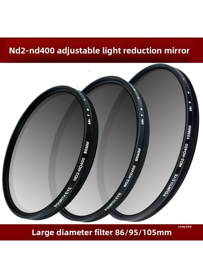 Generic - SLR Camera Filter 86/95/105mm ND2-400 Adjustable Dimmer CPL Polarizer V Protective Mirror-Color:86mm-mcuv Protective Mirror - Image 1