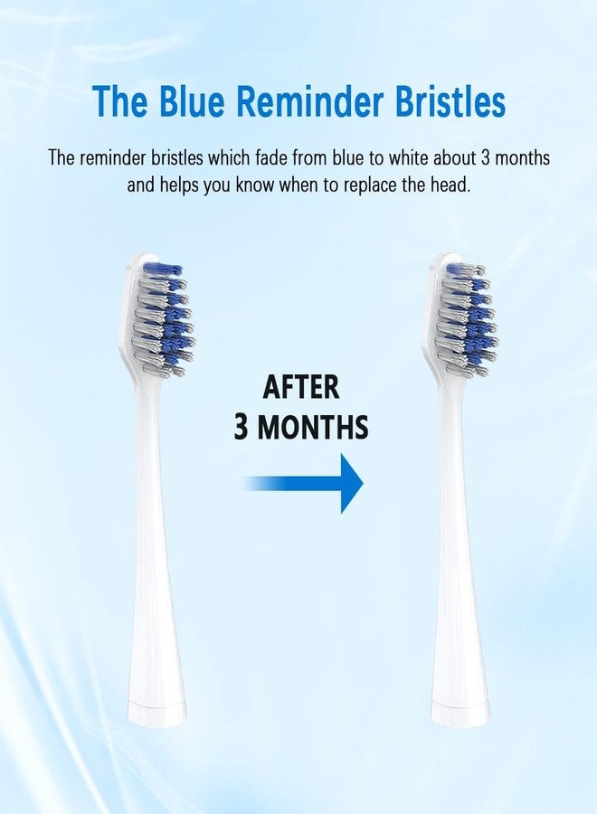 Carepik Replacement Toothbrush Heads Compatible with Waterpik Complete Care 5.0/9.0 (CC-01/WP-861), STRB-8WW,(6 Count, White) - Image 3