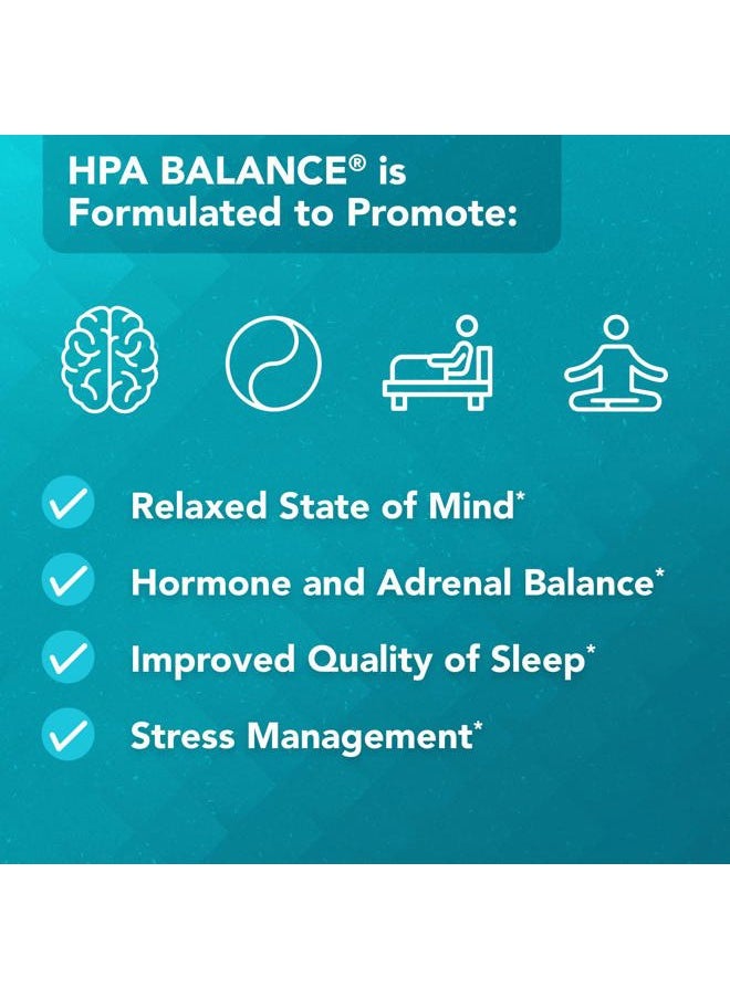 Vital Plan - HPA Balance Adrenal Supplement by Dr. Bill Rawls - Adrenal, Mood & Hormone Support for Women & Men w/Sensoril® Ashwagandha, Relora & L-Theanine - Image 1