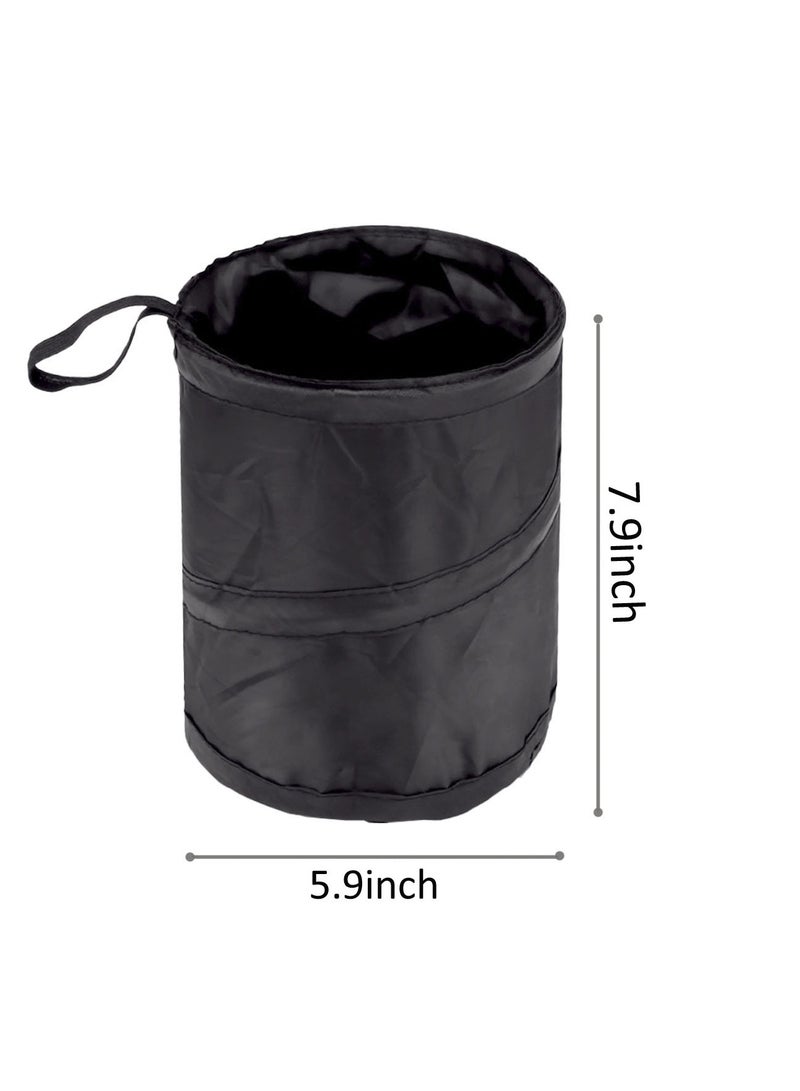 Generic 2 Pcs Car Trash Can Collapsible Car Garbage Can Pop-up Car Trash Bag with Elastic Band  - Image 4