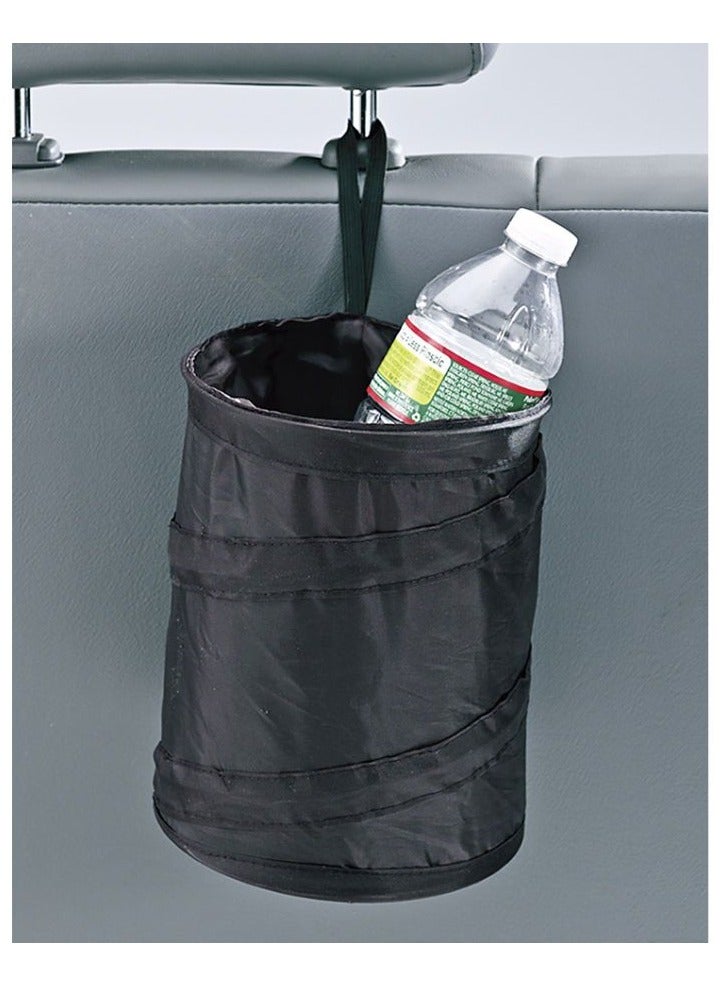 Generic 2 Pcs Car Trash Can Collapsible Car Garbage Can Pop-up Car Trash Bag with Elastic Band  - Image 5
