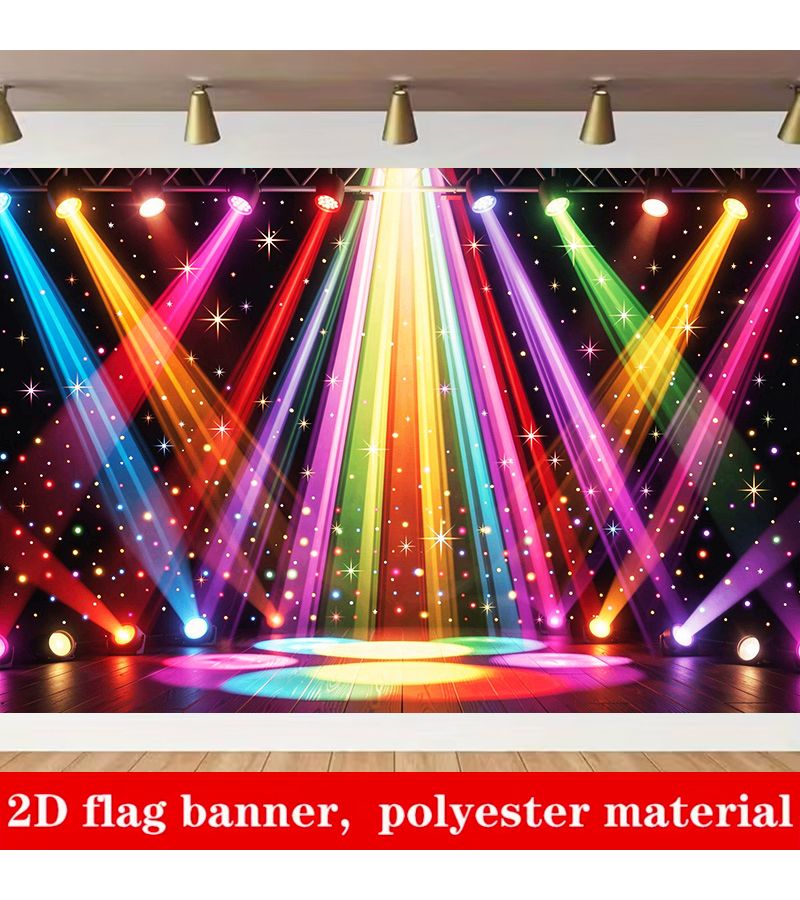 خلفية عرض ضوئي LED ثنائية الأبعاد مسطحة مقاس 320×240 سم لديكور الحفلات والتصوير الفوتوغرافي - Image 1