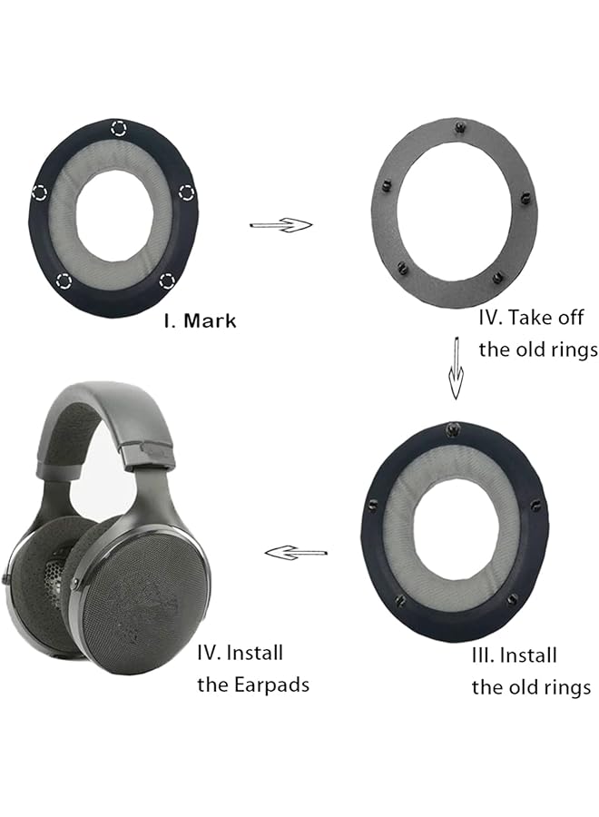 erorex Tt Bh085 Upgrade Earpads Cover Compatible With Taotronics Soundsurge 85 Soundsurge 90 Tt Bh090 Headphones Replacement Ear Cushions Ear Cups Parts Protein Leather  - Image 2