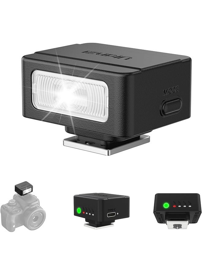 Ulanzi ULANZI SL01 Mini Flash Speedlite, GN8 6500K Camera Flash Light Compatible with Sony Canon Fuji Nikon Panasonic Pentax Olympus Leica Camers Flash, 4 Power Levels Mini Camera Flash NOT for Sony ZV-1F  - Image 1