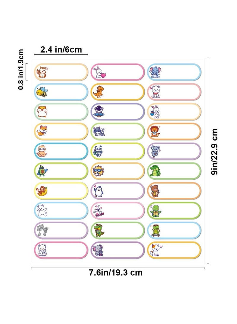 CMGTYYD CMGTYYD 8 Sheets 240PCS Baby Bottle Labels,30 Colors Kids Name Tag Label Stickers Waterproof Write-On Name Labels Colors Name Tags Labels Self-Adhesive Name Badge Labels Stick on Kids Clothes Desk  - Image 2
