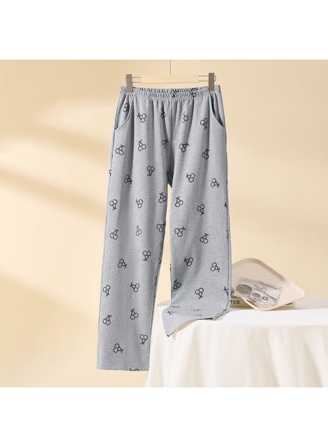 Fentengcare Women's 100% Cotton Spring Casual Sleep Pants, Simple And Comfortable Homewear Lounge Trousers - Image 1