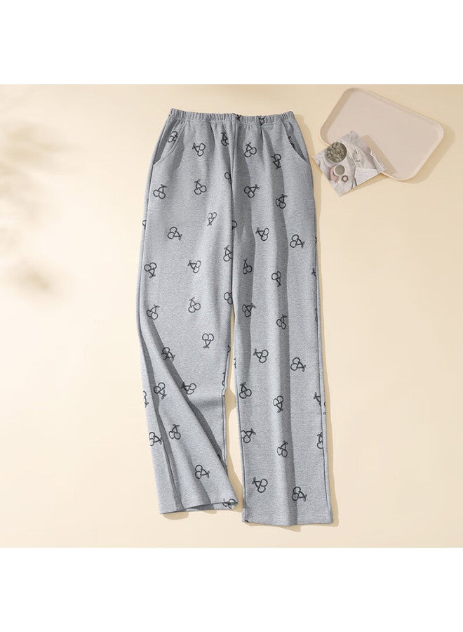 Fentengcare Women's 100% Cotton Spring Casual Sleep Pants, Simple And Comfortable Homewear Lounge Trousers - Image 3